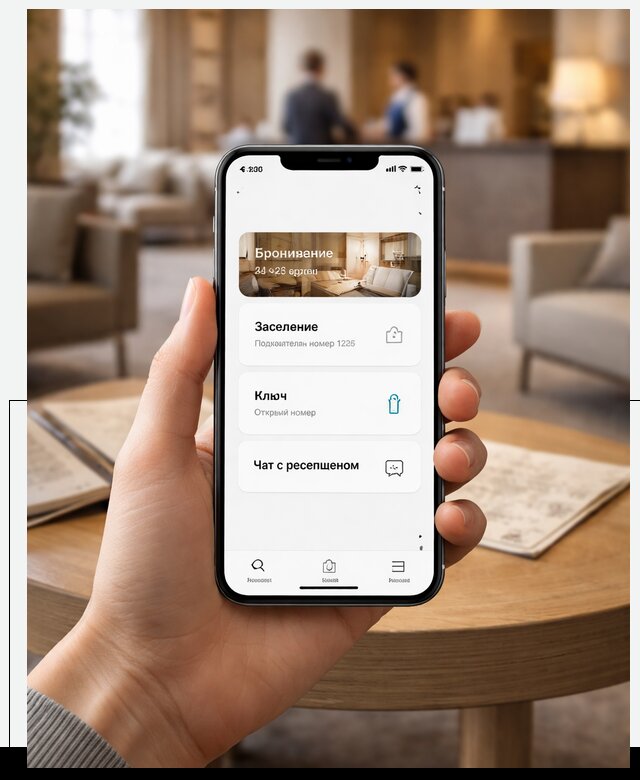 Мобильное приложение для гостей отеля в Ленинске-Кузнецком, управление сервисом